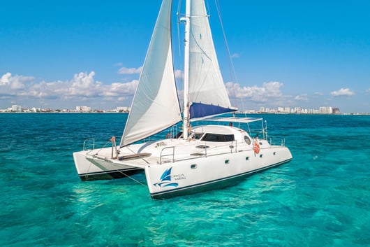 4 - HiRes - Manta - Isla Mujeres Catamaran Tour - Cancun Sailing